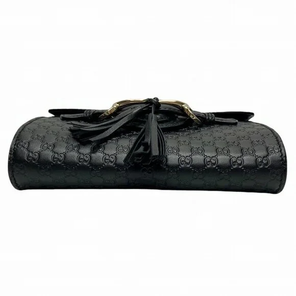GUCCI Black Horsebit Shoulder Bag - Picture 3 of 9